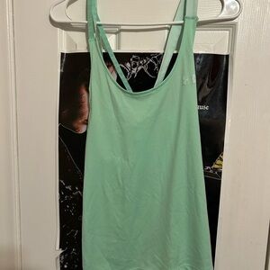 Under Armour Green Sleeveless Tank Top